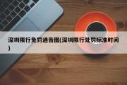 深圳限行免罚通告图(深圳限行处罚标准时间)