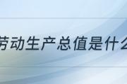 劳动生产总值是什么意思啊